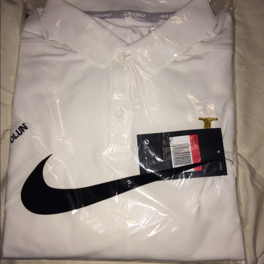 White Nike Collared Golf Shirt
